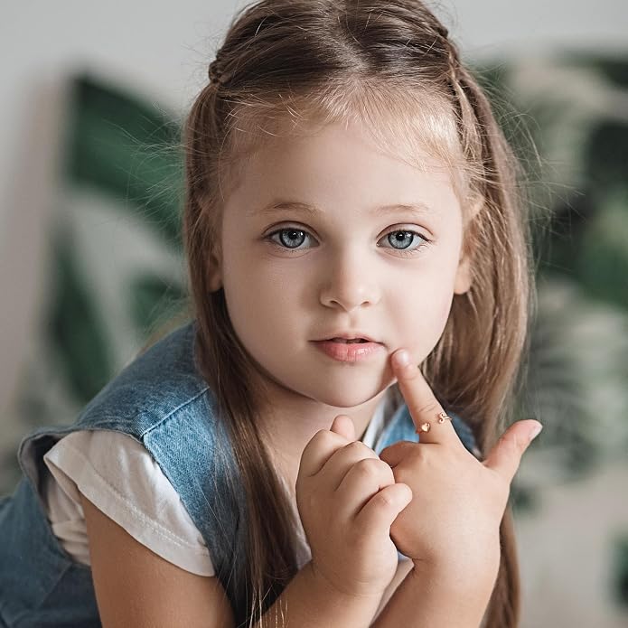 Unicorn Initial Rings for Teen Girls, Rose Gold/White Gold Plated Heart Initial Rings for Girls Adjustable Stackable Rings for Women Diny Heart Ring for Teen Girls Gifts Unicorns Gifts for Girls