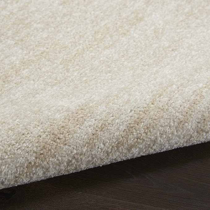 Nourison Home Nourison Essentials Ivory Beige 2'2" x 18' Area Rug - Easy Clean, Non Shedding, Bed Room, Living Room, Dining Room, Kitchen (18' Runner)