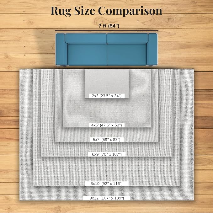 LUXE WEAVERS Two-Tone Fringed Area Rug Beige 2x3