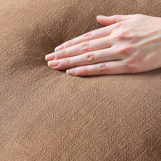 MIULEE Decorative Throw Pillow Covers Neutral Linen Fringe Throw Pillows Set of 2 Brown Boho Farmhouse Cushion Covers with Tassels for Couch Sofa Bed Living Room Fall Home Decor 20x20 Inch