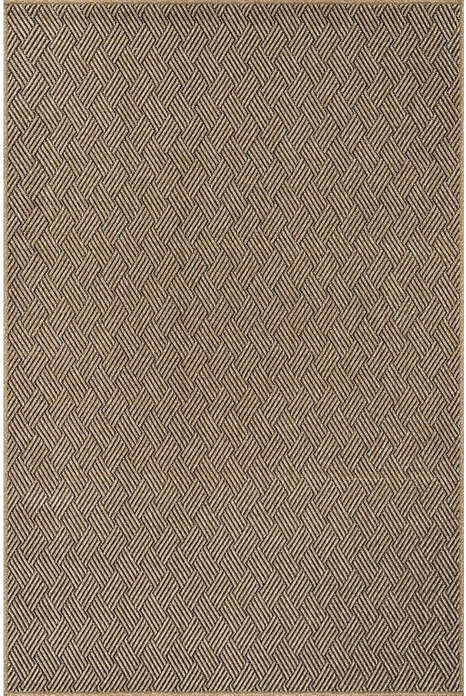 Luul Home Easy Jute Rugs 10x14 Herringbone Natural Color Living Room Indoor Outdoor Area Rug for Patio and Kitchen Rug High Traffic Washable Easy to Clean Solid Boho Woven Design Carpet (10 x 14)