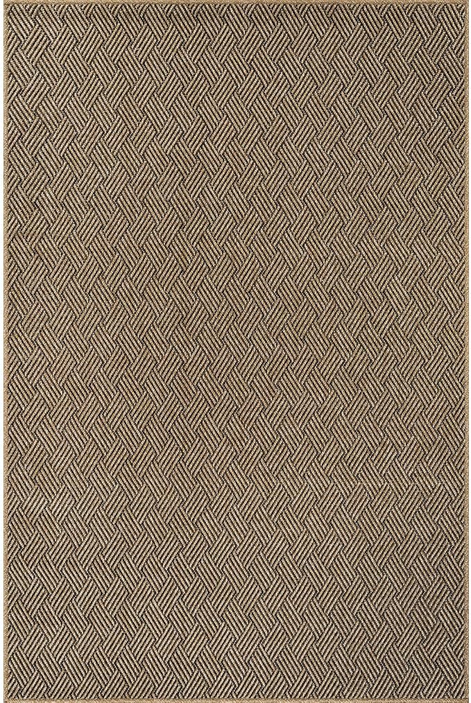 Luul Home Easy Jute Rugs 4x6 Herringbone Natural Color Living Room Indoor Outdoor Area Rug for Patio and Kitchen Rug High Traffic Washable Easy to Clean Solid Boho Woven Design Carpet (4 x 6)