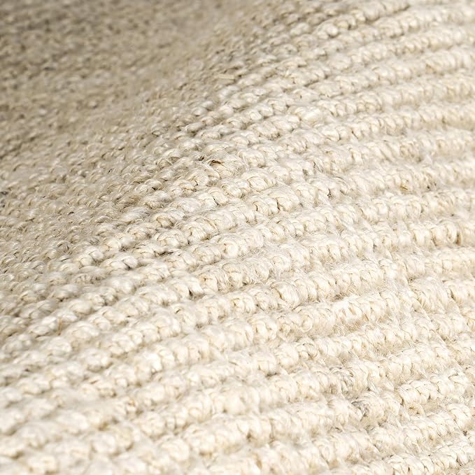 Nuloom Daniela Off-White, 2'6" x 8', Handmade, Jute, Tassel, Soft and Textured, High Traffic, Stain Resistant, Easy Clean, Durable Runner for Bedroom, Living Room, Dining Space, Foyer, Entryway