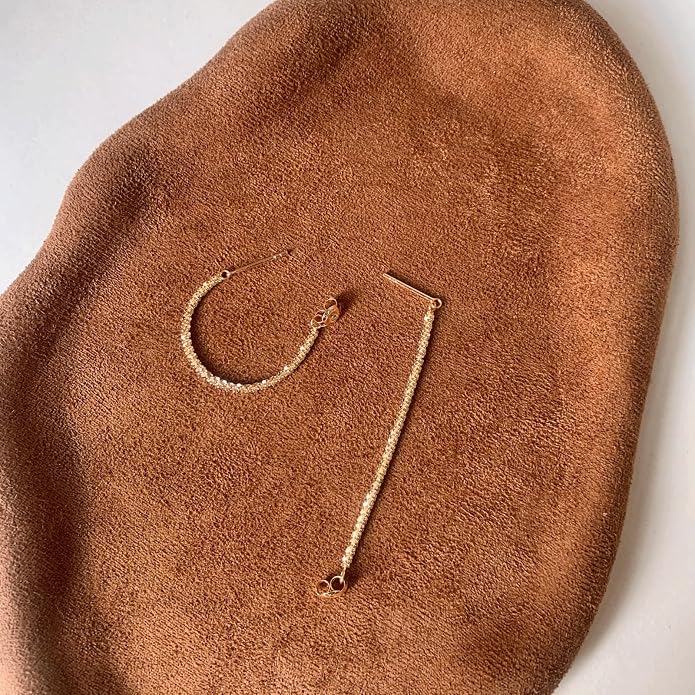 Tassel Earrings for Women Gold Plated Silver Chain Earrings Dainty Minimalist Dangle Drop Studs