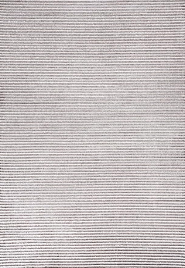 JONATHAN Y Cole Pinstripe High-Low Dark Silver/White Indoor Area Rug, 3x5, Modern, Minimalist, Easy-Cleaning for Living Room, Bedroom, Kitchen, Pet Friendly, Non-Shedding (CAR101E-3)