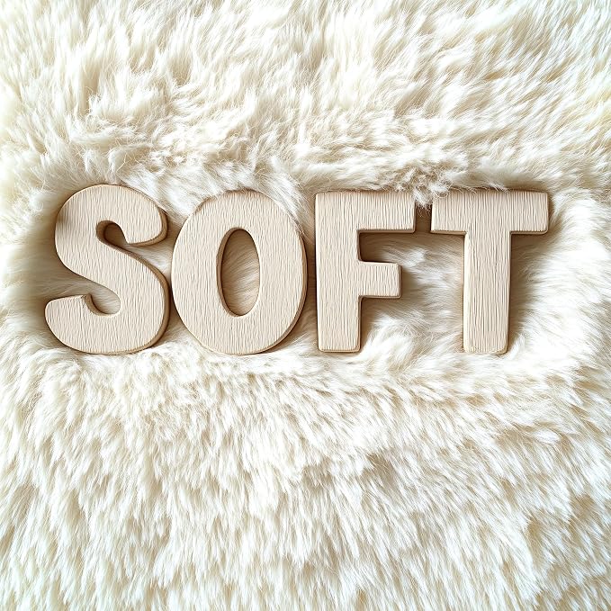 OLANLY 3x4 Machine Washable Accent Rug, Soft Fluffy Shaggy Area Rug for Bedroom, Living Room, Indoor Floor Carpet for Kids, Nursery, Home Decor, Ivory