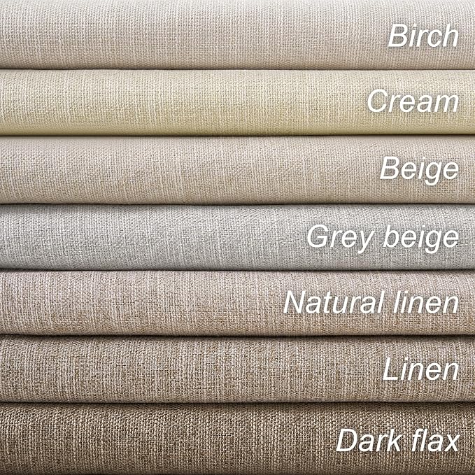 Grey Linen Blackout Curtains for Living Room 2 Panels Set 92 Inches Long Linen Texture Room Darkening Energy Saving Curtain Window Coverings Hook Belt Pleated Drapes Aesthetic Bedroom(W40"xL92")
