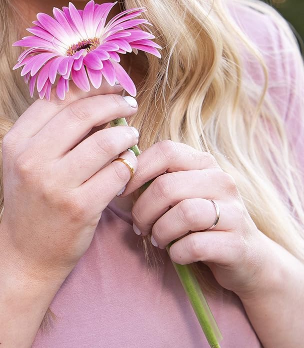 Precious Pieces 925 Sterling Silver or 14K Gold-Plated Baby Ring, Twisted or Plain 2mm Band for Babies, Toddlers, Kids or Women