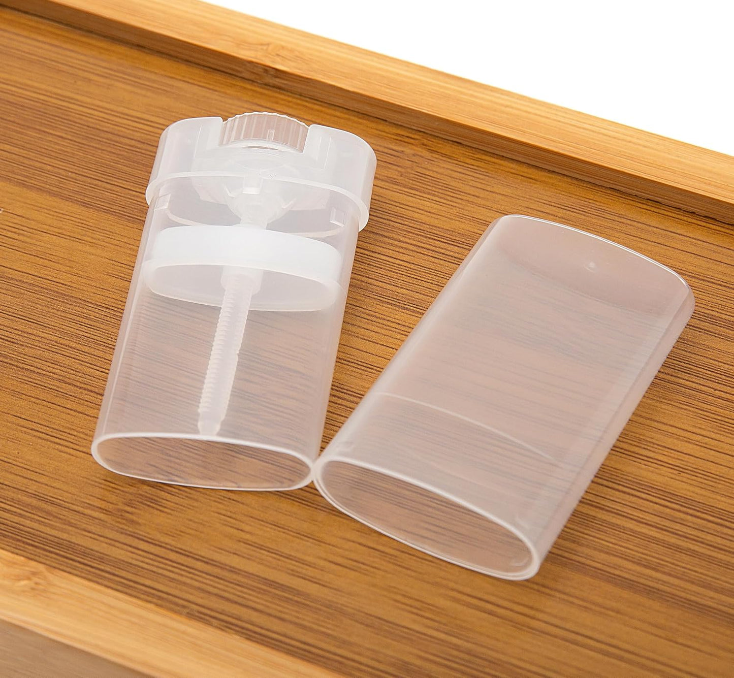 100PCS 15ML Transparent Empty Oval Deodorant Lip Lipstick Balm Tubes Containers for DIY Homemade Crayon Chapstick Holder