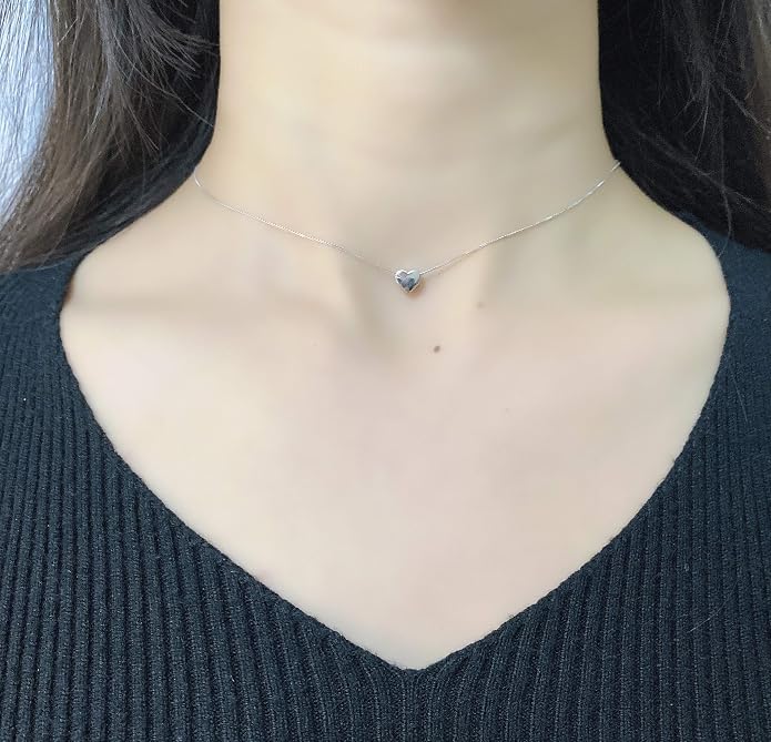 S925 Sterling Silver Choker Short Dainty Necklace for Women Jewelry