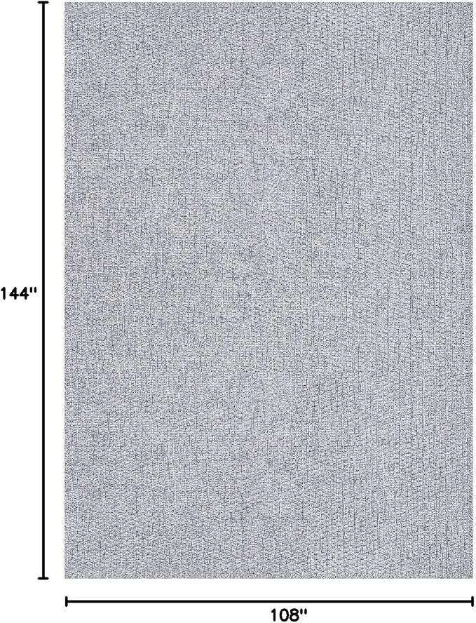 Luul Home Easy Jute Rugs 9x12 Gray Color Living Room Indoor Outdoor Area Rug for Farmhouse Patio and Kitchen Rug High Traffic Washable Easy to Clean Solid Boho Woven Design Outside Carpet (9 x 12)