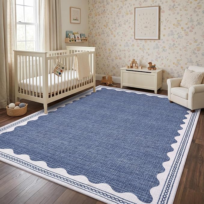 GarveeHome Scalloped Rug