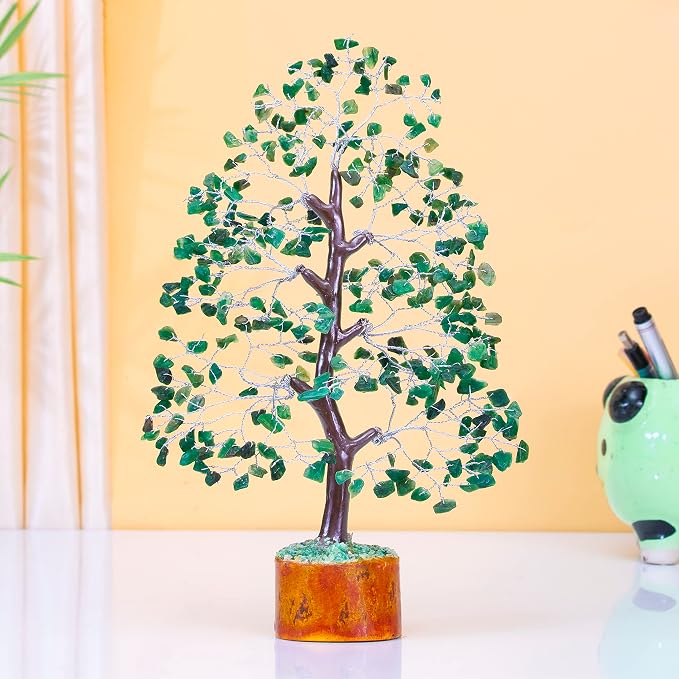 Crocon® Green Aventurine Crystal Tree Of Life, Birthday Gifts For Women & Men, House Decor Healing Crystals Present, Spiritual Gift Room Decor, House Warming Gift New Home, Self Care Mom Birthday Gift