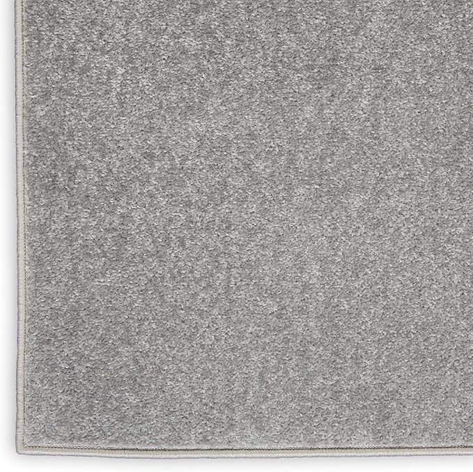 Nourison Home Nourison Essentials Silver Grey 10' x 14' Area Rug - Easy Clean, Non Shedding, Bed Room, Living Room, Dining Room, Kitchen (10' x 14')