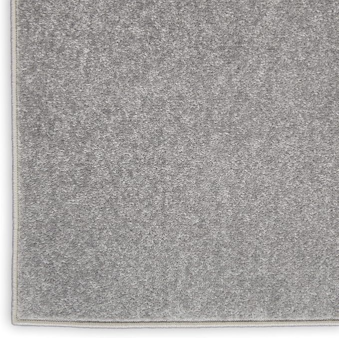 Nourison Home Nourison Essentials Silver Grey 2' x 4' Area Rug - Easy Clean, Non Shedding, Bed Room, Living Room, Dining Room, Kitchen (2' x 4')