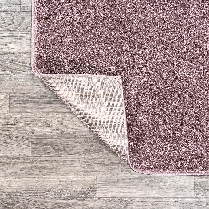 JONATHAN Y Haze Solid Low-Pile Light Purple Indoor Area Rug 12x15, Coastal,Bohemian,Minimalist,Classic, Easy-Cleaning for Living Room,Bedroom,Kitchen,Pet Friendly,Non-Shedding (SEU100R-15)