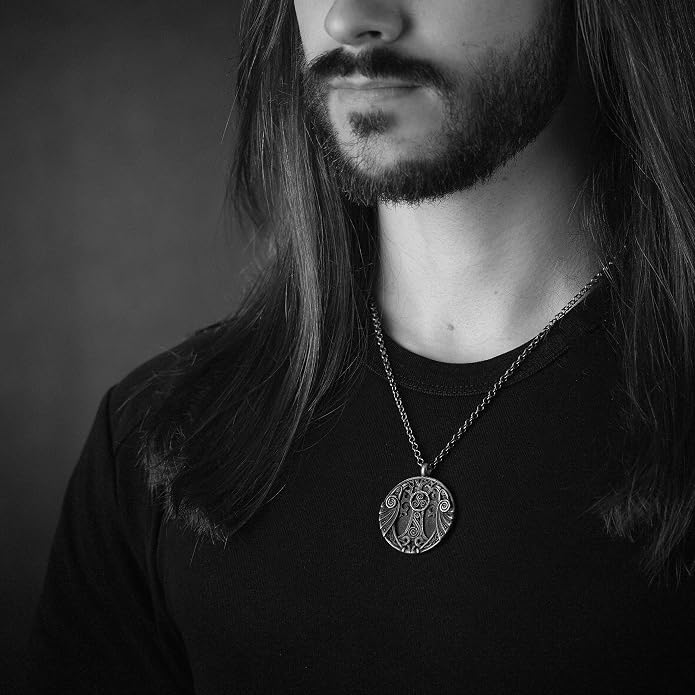 Baldur Jewelry - Handcrafted Yggdrasil Viking Norse World Tree of Life Pendant Necklace Amulet Jewelry | 925 Sterling-Silver Tree of Life Necklace | Viking Gifts |Jewelry for Men Women