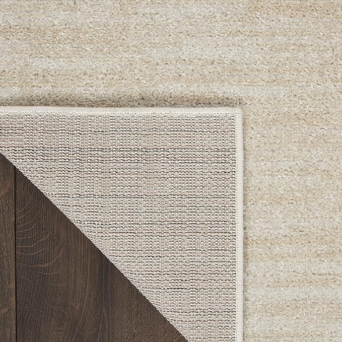 Nourison Home Nourison Essentials Ivory Beige 2'2" x 10' Area Rug - Easy Clean, Non Shedding, Bed Room, Living Room, Dining Room, Kitchen (10' Runner)