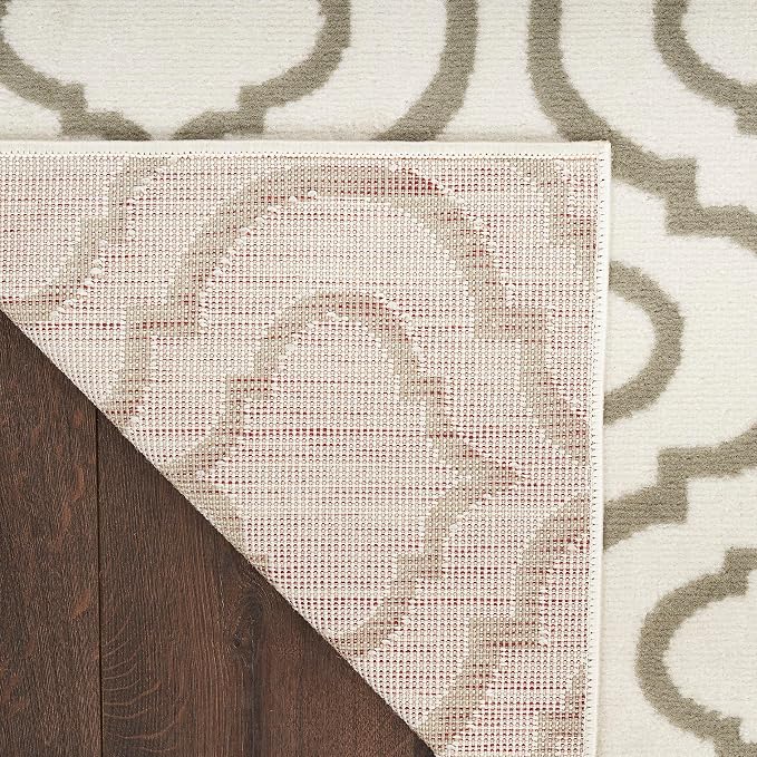Nourison Home Jubilant Ivory Green 2' x 4' Area Rug - Easy Clean, Non Shedding, Bed Room, Living Room, Dining Room, Kitchen (2' x 4')