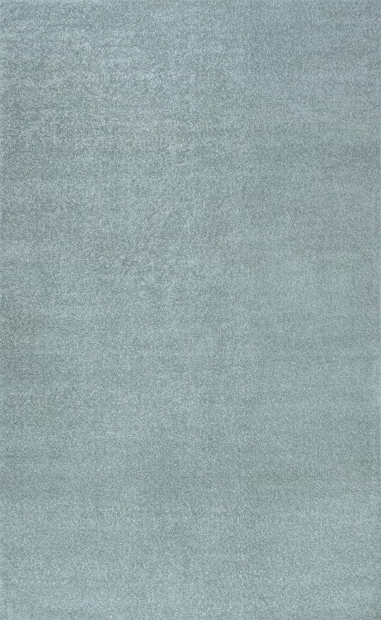 JONATHAN Y Haze Solid Low-Pile Aqua Blue Indoor Area Rug 4x6, Coastal,Bohemian,Minimalist,Classic, Easy-Cleaning for Living Room,Bedroom,Kitchen,Pet Friendly,Non-Shedding (SEU100S-4)