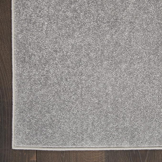Nourison Home Nourison Essentials Silver Grey 8' x 11' Area Rug - Easy Clean, Non Shedding, Bed Room, Living Room, Dining Room, Kitchen (8' x 11')