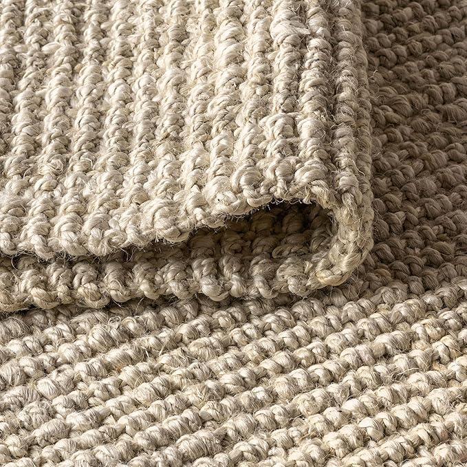 JONATHAN Y Hiro Hand Woven Chunky Jute Ivory Indoor Area Rug, 9x12, Bohemian, Transitional, Easy-Cleaning for Living Room, Bedroom, Kitchen, Pet Friendly, Non-Shedding (NFR103A-9)