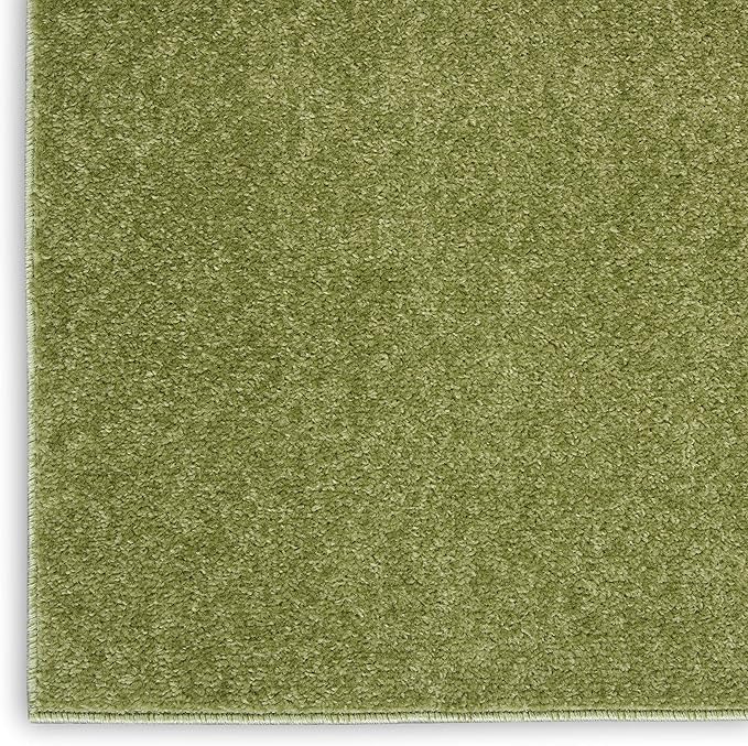 Nourison Home Nourison Essentials Green 5' x 7' Area Rug - Easy Clean, Non Shedding, Bed Room, Living Room, Dining Room, Kitchen (5' x 7')