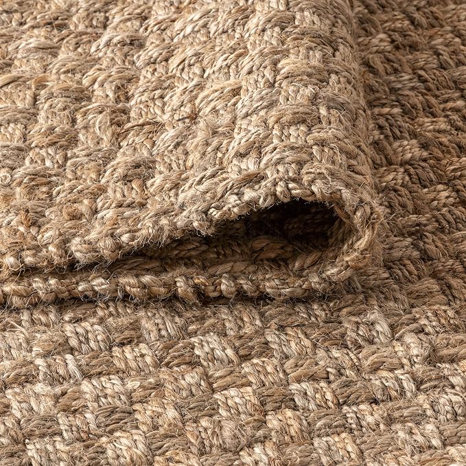 JONATHAN Y Estera Hand Woven Boucle Chunky Jute Natural Runner Rug, 2x12, Bohemian, Transitional, Easy-Cleaning for Living Room, Bedroom, Kitchen, Pet Friendly, Non-Shedding (NFR102A-212)