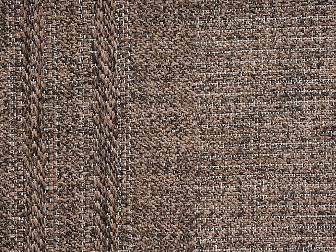 Berry Easy Jute Indoor Outdoor Rug, 8x10 Neutral Bordered Jute Look, Weather Resistant, Easy Care, Lightweight Outdoor Farmhouse Carpet for Patio, Porch, Living Room (8' x 10', Brown)
