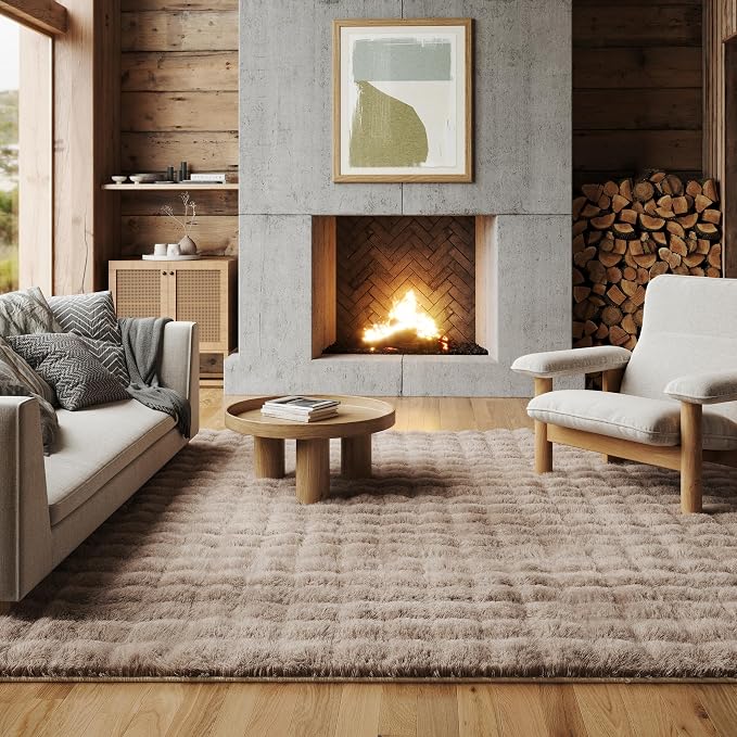 nuLOOM Jeni Taupe Checkered Washable Runner Rug, 2' x 8'