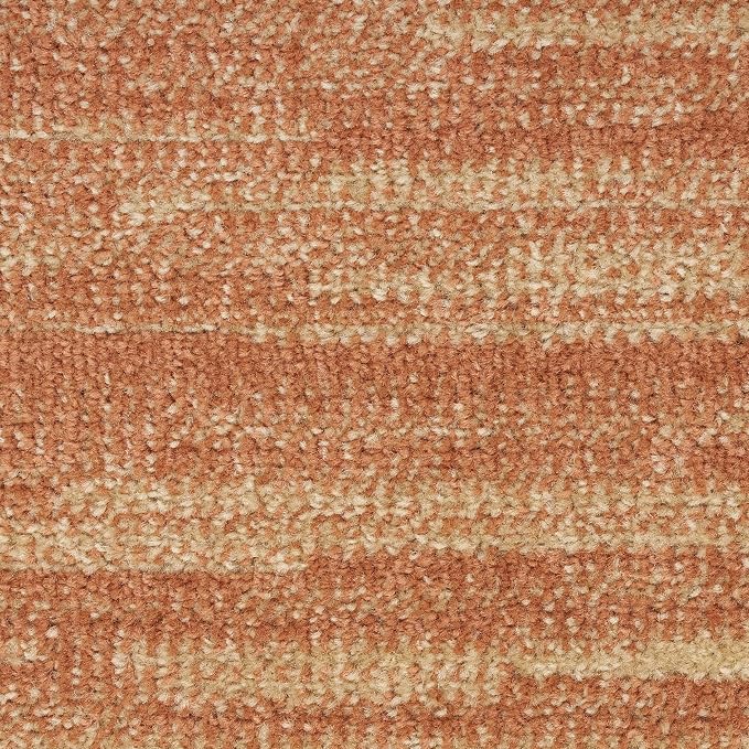 Nourison Home Nourison Essentials Rust 8' x Round Area Rug - Easy Clean, Non Shedding, Bed Room, Living Room, Dining Room, Kitchen (8' x Round)