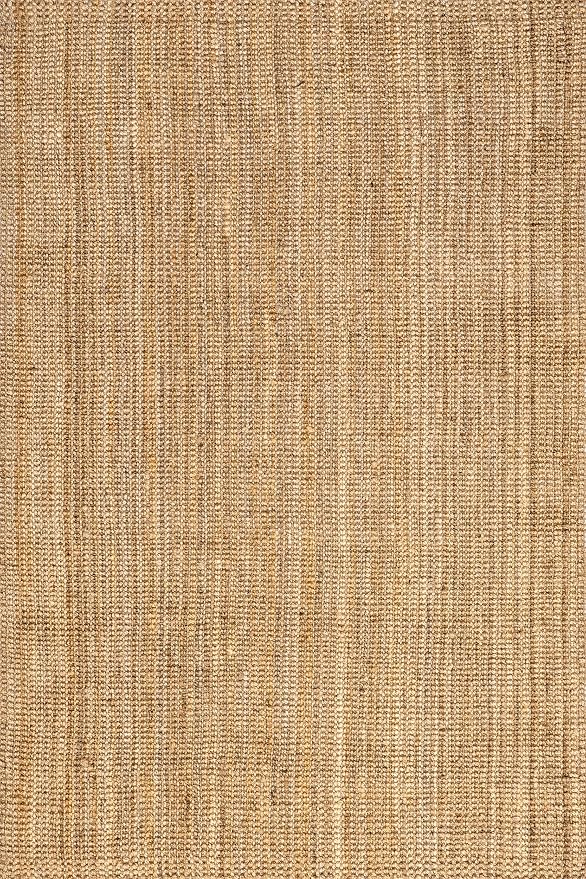 Nuloom Ashli Hand Woven, Natural, 5' x 8', Farmhouse, Jute, Soft and Textured, High Traffic, Stain Resistant, Easy Clean, Durable Area Rug for Bedroom, Living Room, Dining, Den, Foyer, Entryway