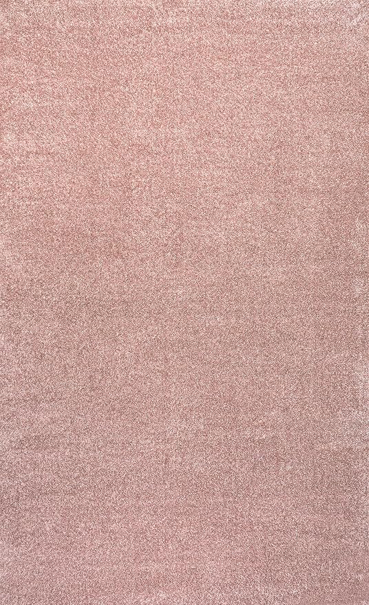 JONATHAN Y Haze Solid Low-Pile Pink Indoor Area Rug 10x14, Coastal,Bohemian,Minimalist,Classic, Easy-Cleaning for Living Room,Bedroom,Kitchen,Pet Friendly,Non-Shedding (SEU100P-14)