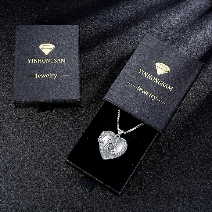 925 Sterling Silver Necklace for Men Women, Birthday Keepsake Jewelry Gifts for Mom Dad Friend