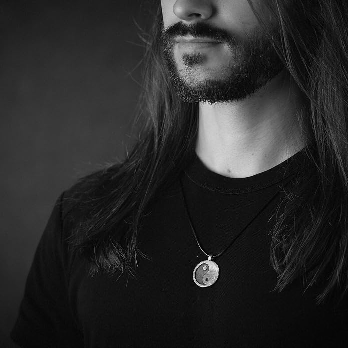 Yin Yang Necklace For Men Ancient Looking High Quality Pendant Jewelry - Yin Yang Gifts - Viking Jewelry for Men