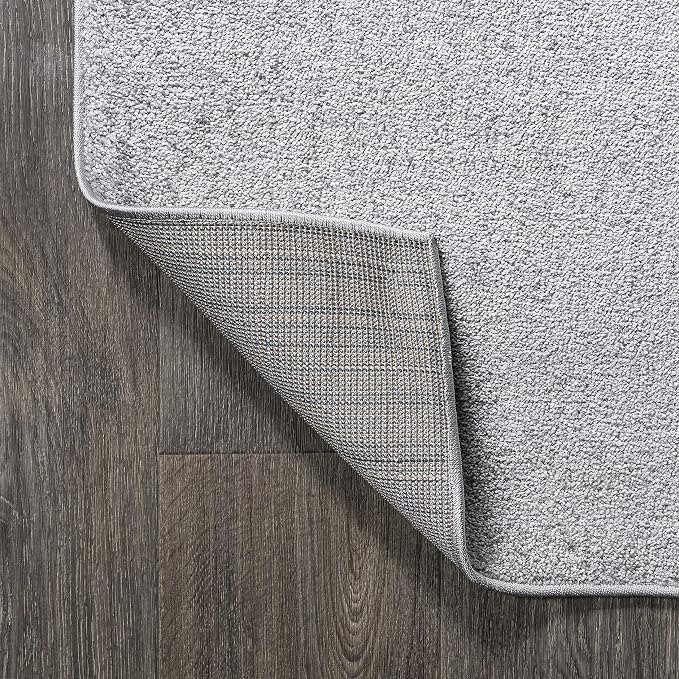 JONATHAN Y Haze Solid Low-Pile Light Gray Runner Rug 2x16, Coastal,Bohemian,Minimalist,Classic, Easy-Cleaning for Living Room,Bedroom,Kitchen,Pet Friendly,Non-Shedding (SEU100K-216)