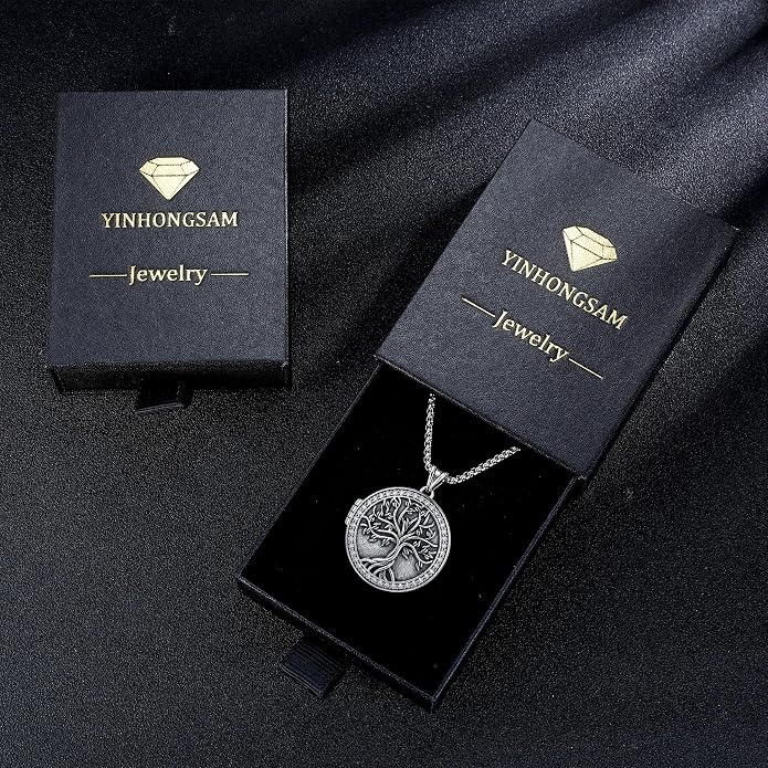 925 Sterling Silver Necklace for Men Women, Birthday Keepsake Jewelry Gifts for Mom Dad Friend