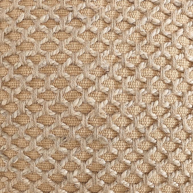 Boho Living 18x18 Beige Throw Pillow Covers Pillow Insert not Included - Boho Pillow Covers Only, Pack of 2