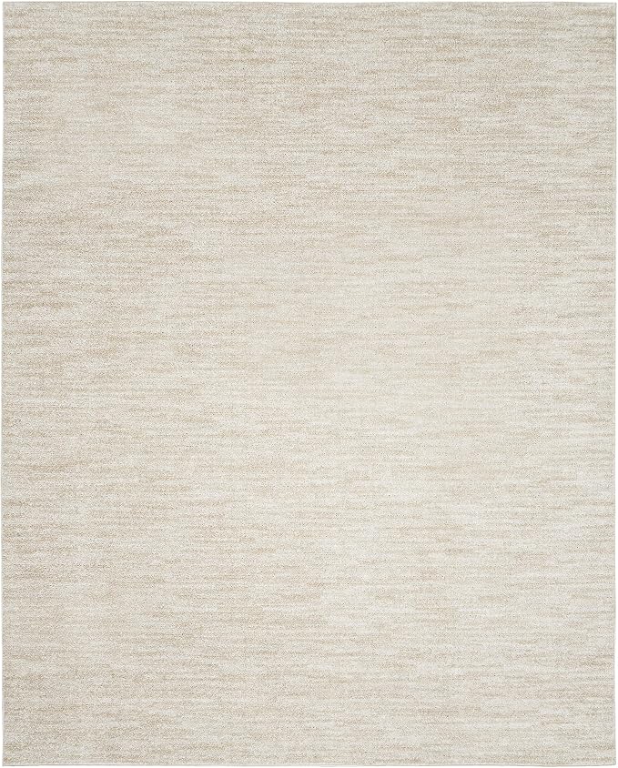 Nourison Home Nourison Essentials Ivory Beige 12' x 15' Area Rug - Easy Clean, Non Shedding, Bed Room, Living Room, Dining Room, Kitchen (12' x 15')