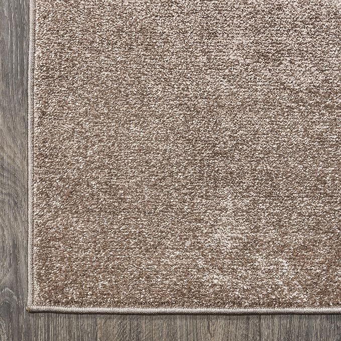 JONATHAN Y Haze Solid Low-Pile Brown Indoor Area Rug 4x6, Coastal,Bohemian,Minimalist,Classic, Easy-Cleaning for Living Room,Bedroom,Kitchen,Pet Friendly,Non-Shedding (SEU100J-4)