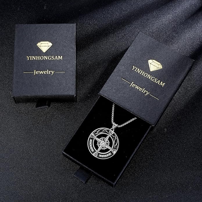 925 Sterling Silver Necklace for Men Women, Birthday Keepsake Jewelry Gifts for Mom Dad Friend
