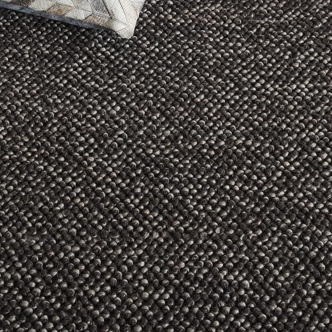 SAFAVIEH Natura Runner Rug 2'3"x11', Wool Knotted Black & Grey NAT425Z
