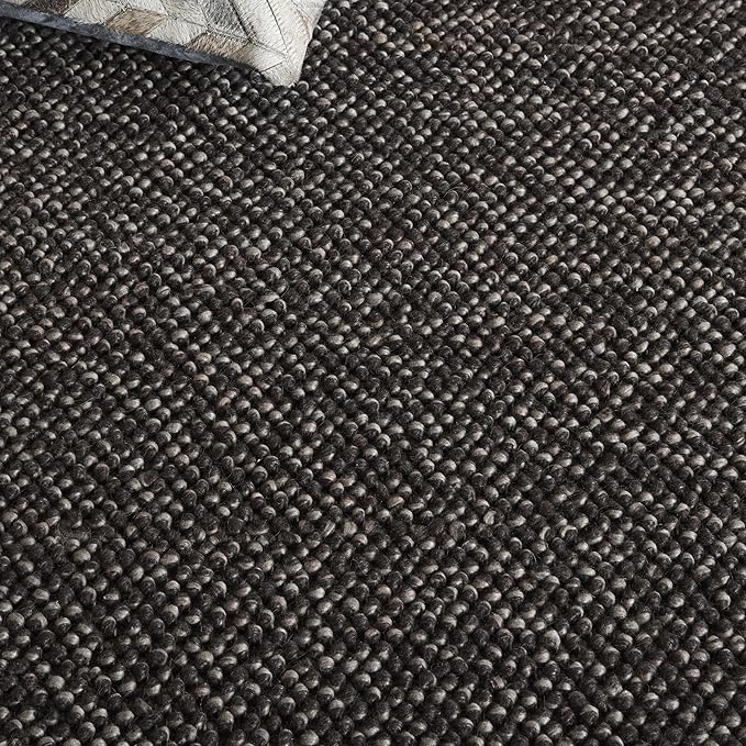 SAFAVIEH Natura Area Rug 6x8, Wool Knotted Black & Grey NAT425Z