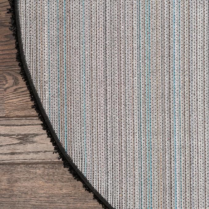 Unique Loom Solid Shag Collection Area Rug (3' 3" Round, Jet Black)