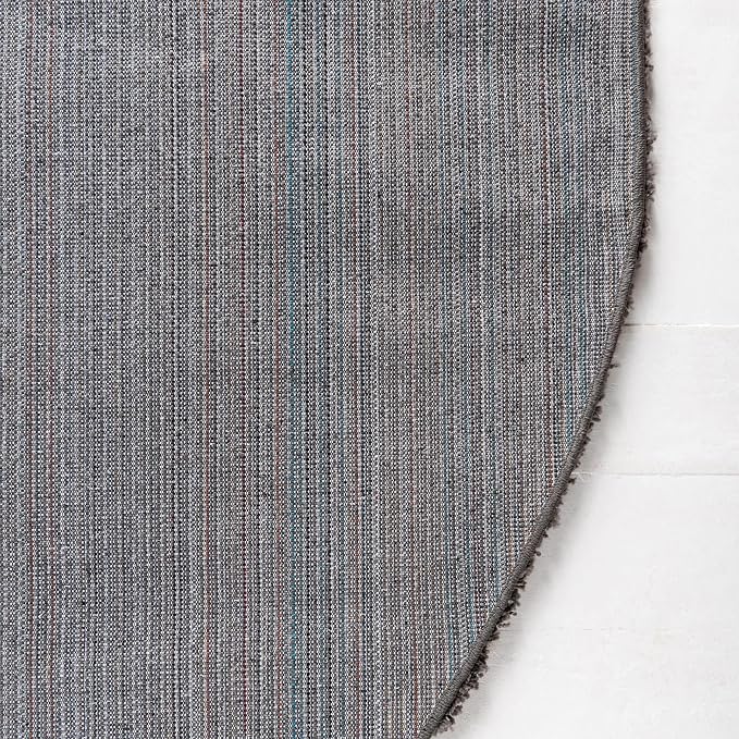 Unique Loom Solid Shag Collection Area Rug (3' 3" x 5' 3" Oval, Graphite Gray)