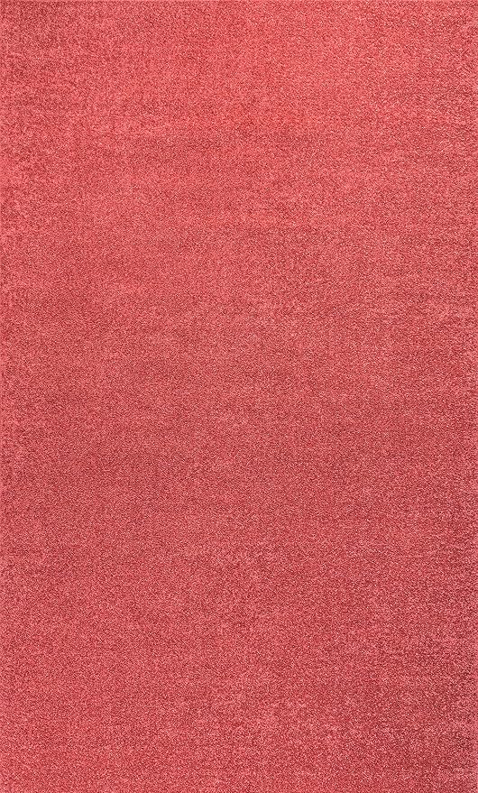 JONATHAN Y Haze Solid Low-Pile Red Indoor Area Rug 3x5, Coastal,Bohemian,Minimalist,Classic, Easy-Cleaning for Living Room,Bedroom,Kitchen,Pet Friendly,Non-Shedding (SEU100E-3)