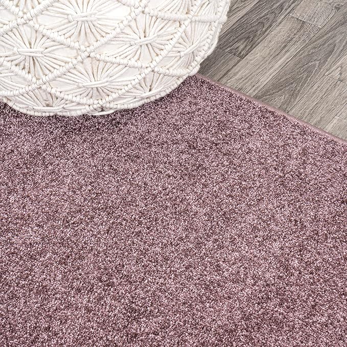 JONATHAN Y Haze Solid Low-Pile Light Purple Indoor Area Rug 10x14, Coastal,Bohemian,Minimalist,Classic, Easy-Cleaning for Living Room,Bedroom,Kitchen,Pet Friendly,Non-Shedding (SEU100R-14)