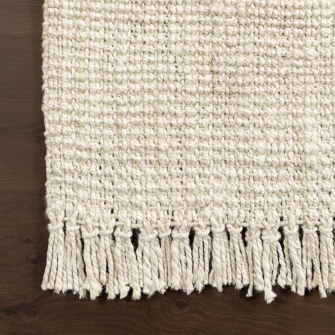 nuLOOM Daniela Farmhouse Chunky Jute Area Rug, 9x12, Off-white