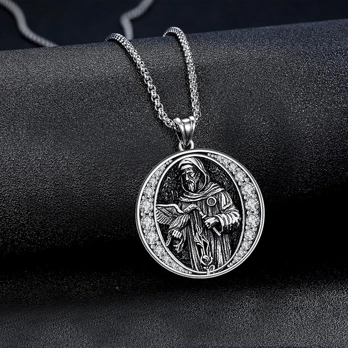 925 Sterling Silver Necklace for Men Women, Birthday Keepsake Jewelry Gifts for Mom Dad Friend