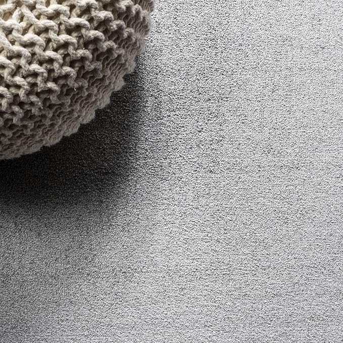 JONATHAN Y Haze Solid Low-Pile Light Gray Indoor Area Rug 9x12, Coastal,Bohemian,Minimalist,Classic, Easy-Cleaning for Living Room,Bedroom,Kitchen,Pet Friendly,Non-Shedding (SEU100K-9)